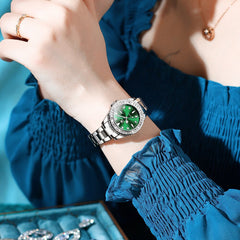Relógio OLEVS Diamante Green - Feminino